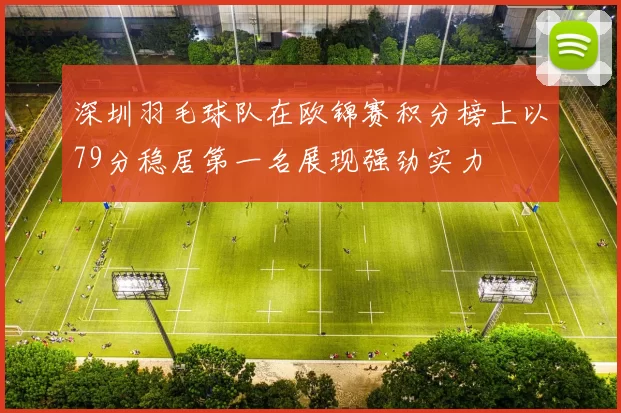 深圳羽毛球队在欧锦赛积分榜上以79分稳居第一名展现强劲实力