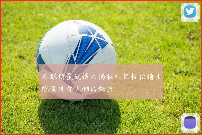 足球明星谜语大揭秘让你轻松猜出球场传奇人物的秘密