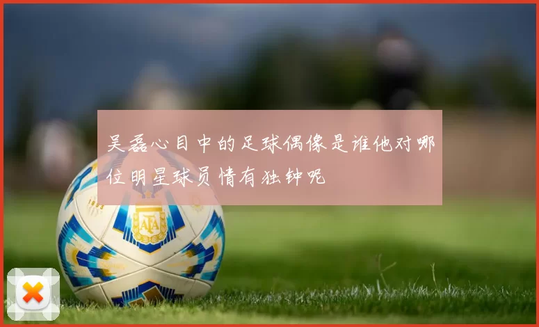 吴磊心目中的足球偶像是谁他对哪位明星球员情有独钟呢